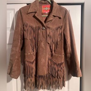 Vintage Suede Fringe Jacket